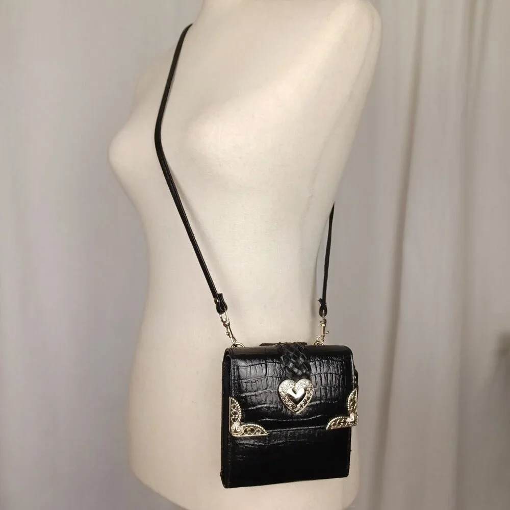 S O L D * Vintage 90s Y2K Western Mini Bag, 5x5 - Picture 2 of 12